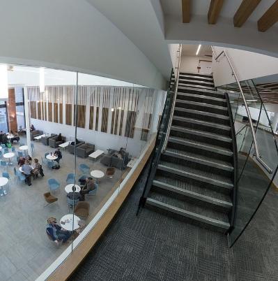 School of law foyer over Junction